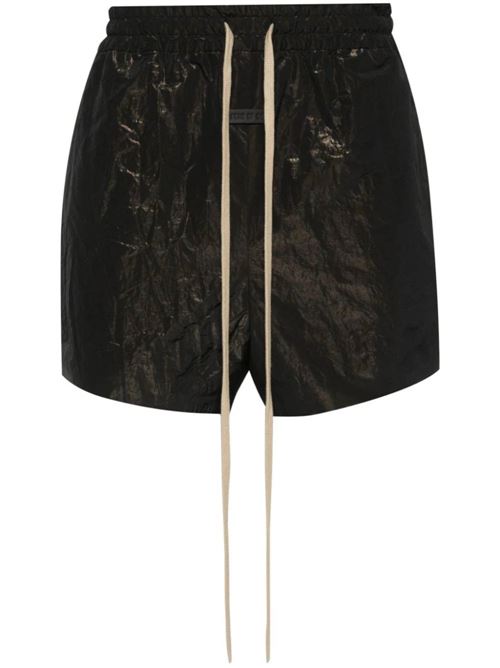 Black taffeta lamé short Fear of God | FG840237WRP001